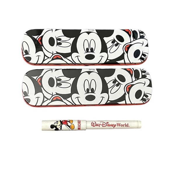 Disney Other - Vintage 1997 Disney Mickey Mouse Collectible Rolleeball Pen Case and Pen Set